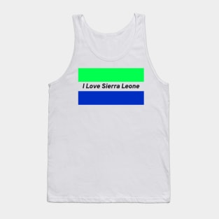 Green White Blue Tank Top